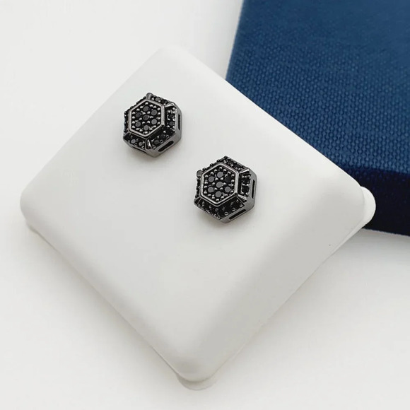 "925 Sterling Silver Plated CZ Earrings, EVBRS480 - Picture 4 of 9